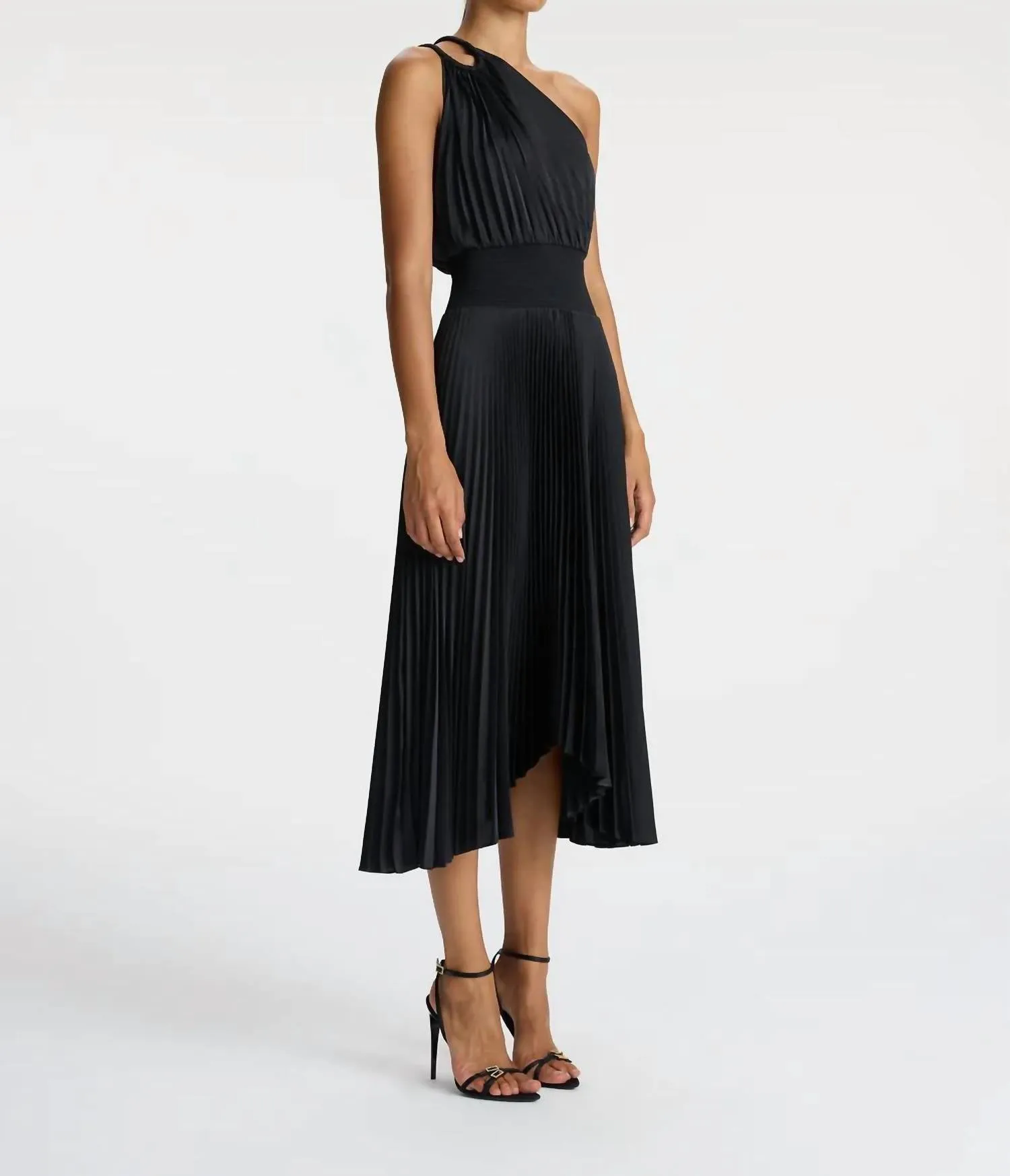 A.L.C. - Ruby Satin Pleated Dress