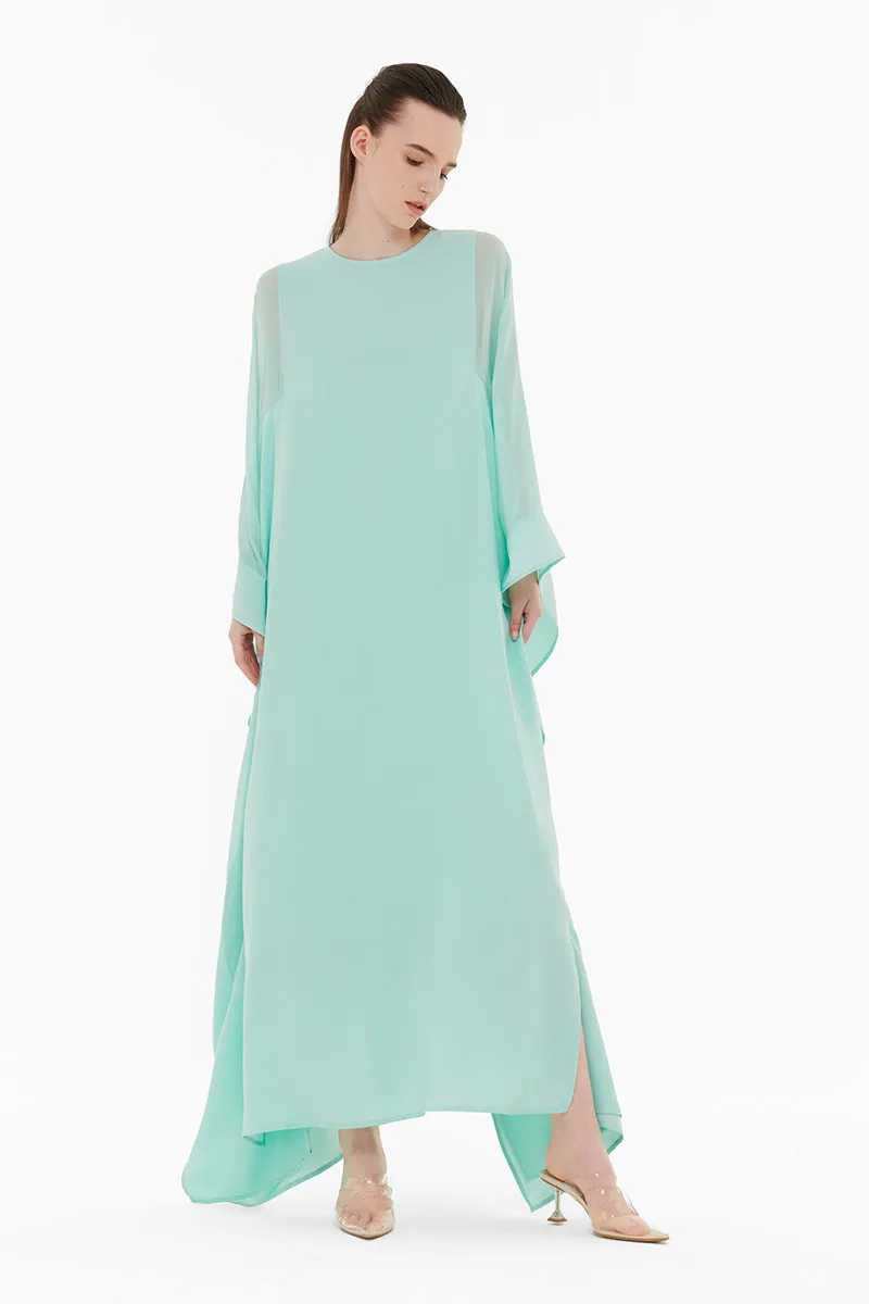 CHIFFON PANEL DETAIL KAFTAN