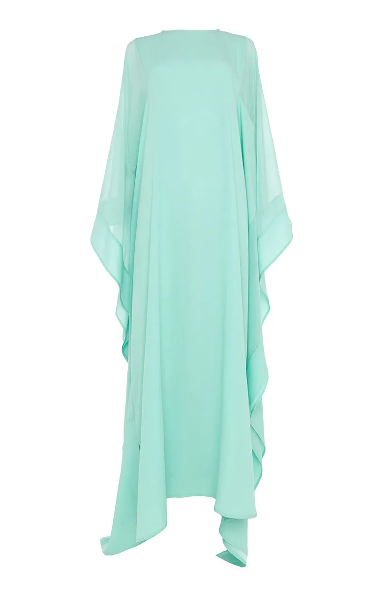 CHIFFON PANEL DETAIL KAFTAN