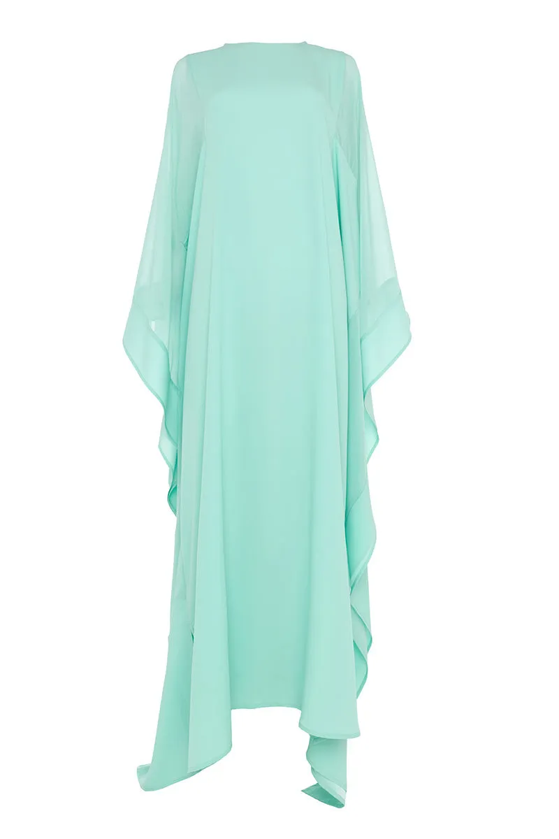CHIFFON PANEL DETAIL KAFTAN