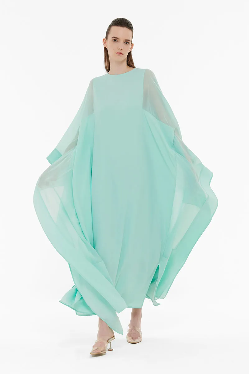 CHIFFON PANEL DETAIL KAFTAN