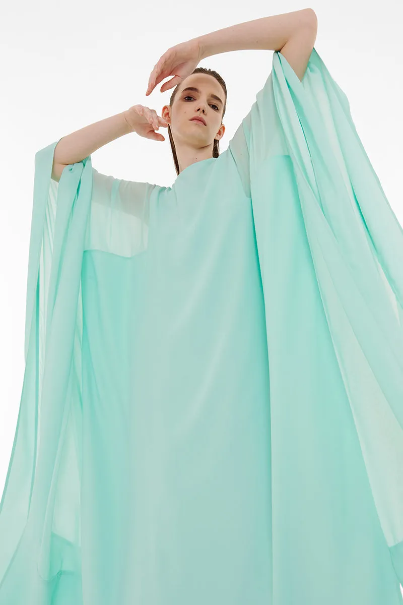 CHIFFON PANEL DETAIL KAFTAN