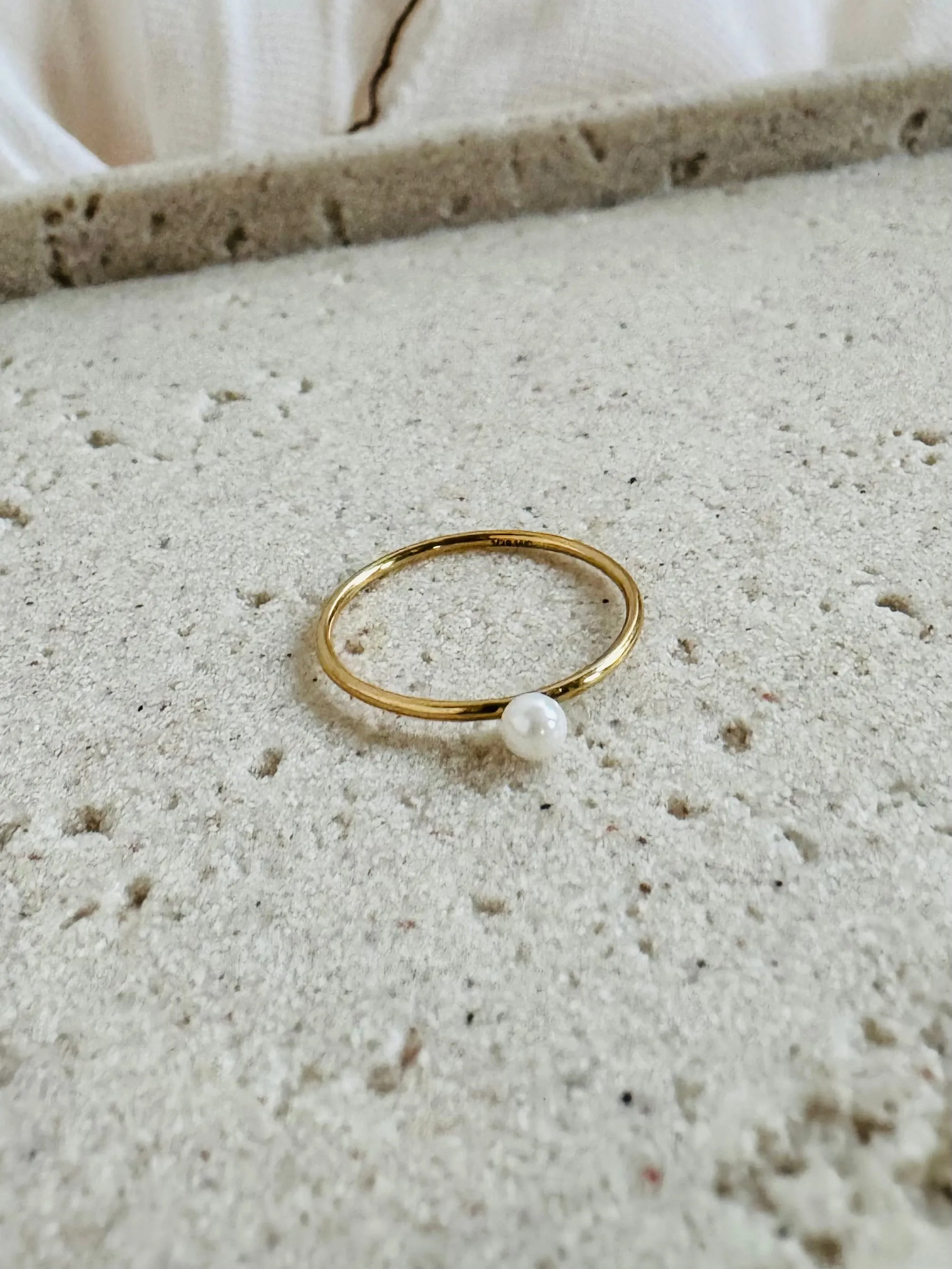 Mini Pearl Ring 14K Gold Filled