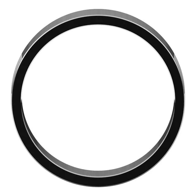 Palladium Flat Wedding Band, 5 mm Wide
