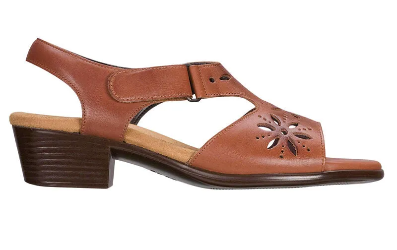 SAS  Sunburst Heel Strap Sandal- Chestnut