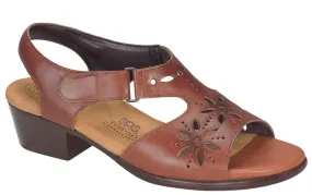 SAS  Sunburst Heel Strap Sandal- Chestnut
