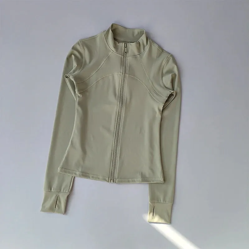 Solid High-end Collar, Windproof Long-Sleeved Jacket
