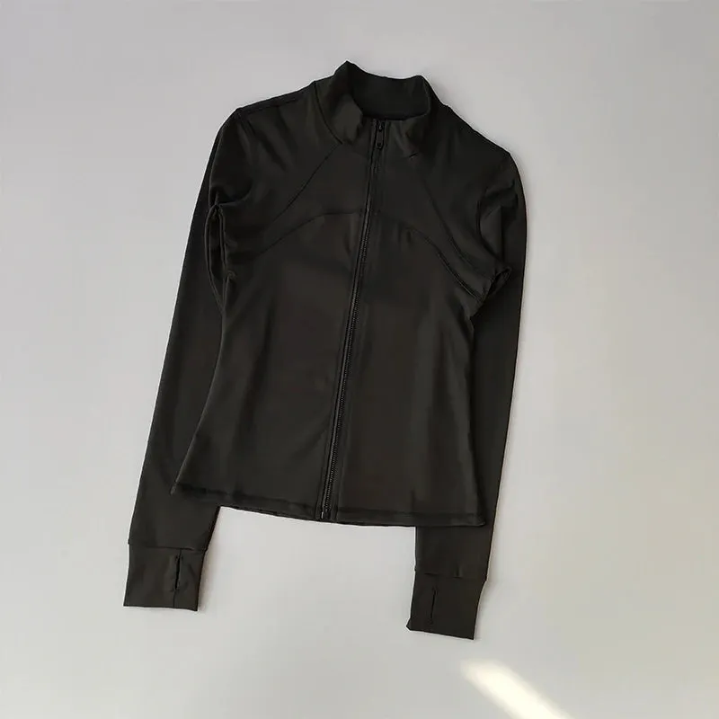 Solid High-end Collar, Windproof Long-Sleeved Jacket
