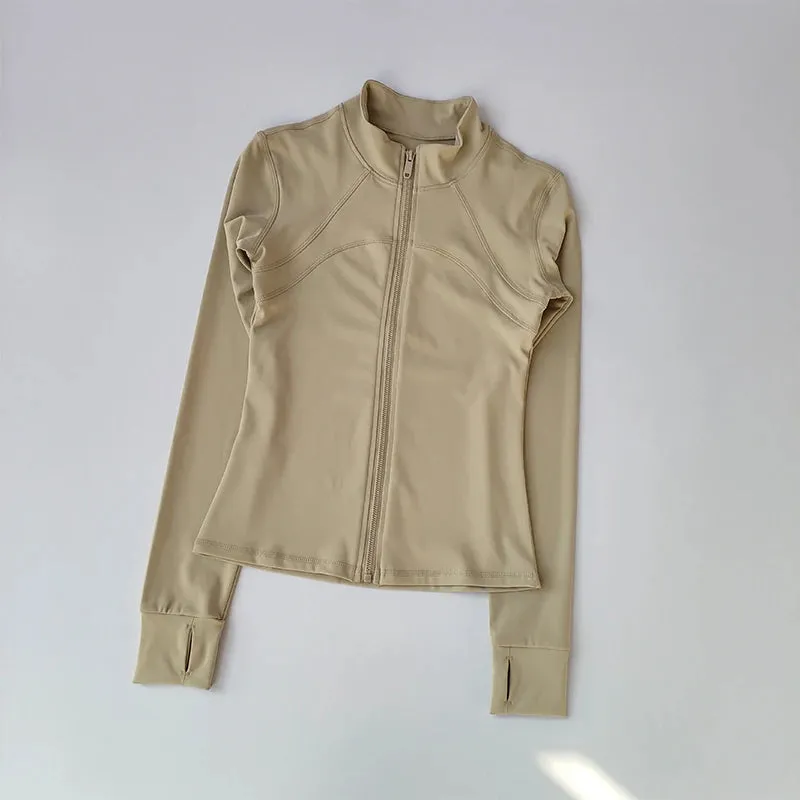 Solid High-end Collar, Windproof Long-Sleeved Jacket