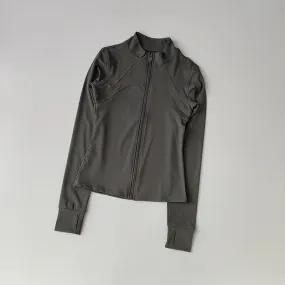 Solid High-end Collar, Windproof Long-Sleeved Jacket