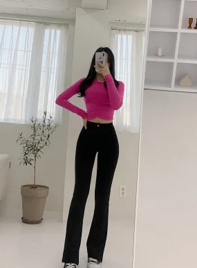 Span Boots Cut Wide Long Leggings Pants IM20