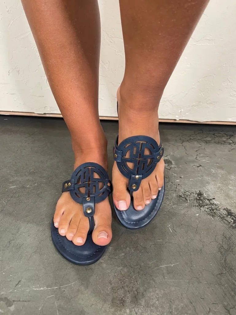 Storm Studded Sandal - Navy