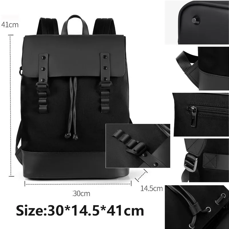 Thin Laptop Backpack Water Resistant Business College Bookbag For School