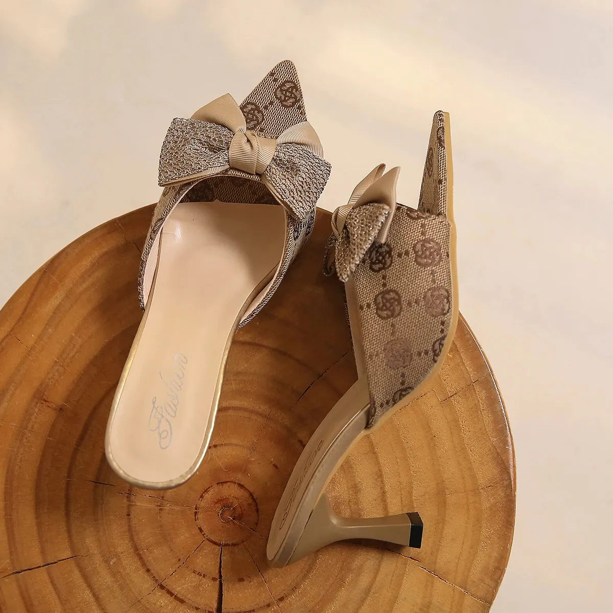 Vera | Floral Pointed Toe Heeled Sandals